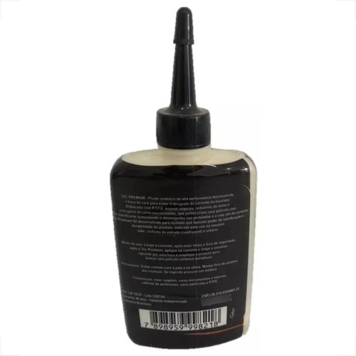 4x Óleo Lubrificante Corrente Tectire Cera 90ml C/ Ptfe Mtb