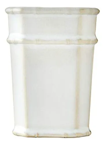 Skl Home Vern Yip Vaso De Celosía De Bambú, Blanco