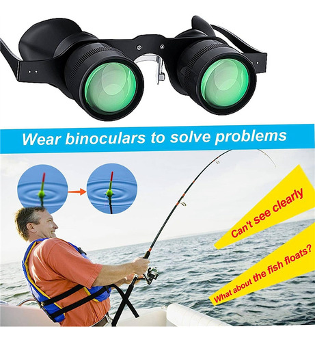 Óculos De Binóculos De Pesca, Óculos De Zoom 10x Para Pássar