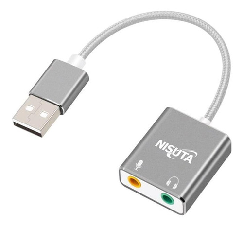 Conversor Adaptador Usb A Audio 2.1 Parlantes Microfono