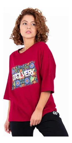 Camiseta Oversize Bieber Mujer