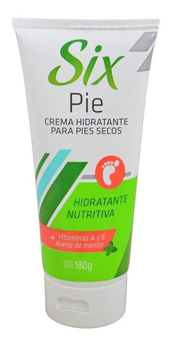 Crema Hidratante Para Pies Secos Con Aceite De Menta - Six