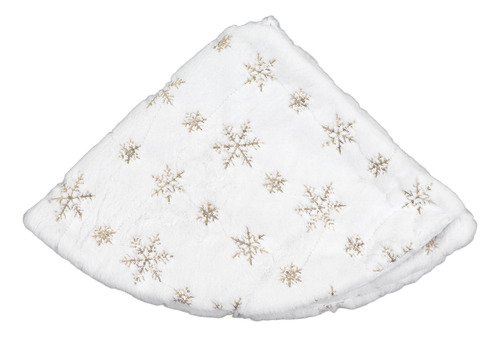 Falda Blanca Para Árbol De Navidad De 35.4 Pulgadas, Forma R