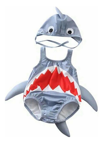 Taje Bano/disfraz Tiburon Baby Shark ( 1 A 4 Anos ) A