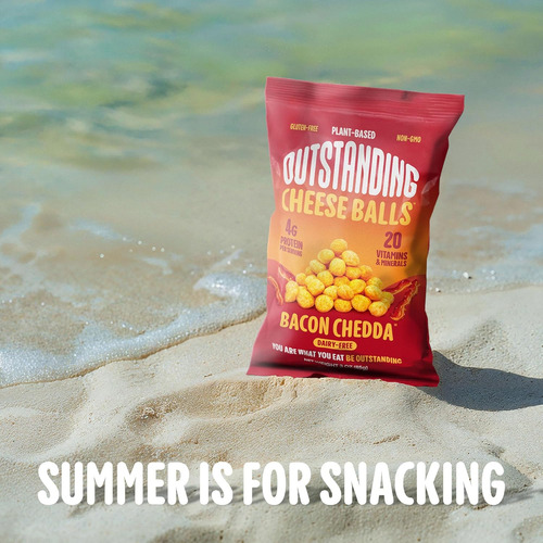 Outstanding Foods Puffs De Queso Vegano De 3 Oz Excelentes