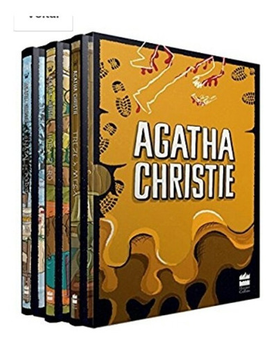 Livro Box Coleção Agatha Christie Box 6 Capa Dura De Luxo