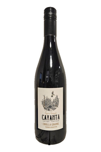 Vino Caligiore Organico Cayanta Criolla Grande X 750cc