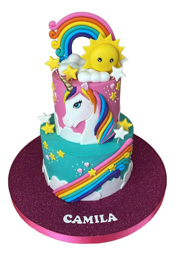 Torta Temática Barbie , Merlina , Mario Bross , Unicornio