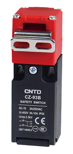 Interruptor De Seguridad Cz-93b Cntd Con Llave 1nc+1no 5pz 