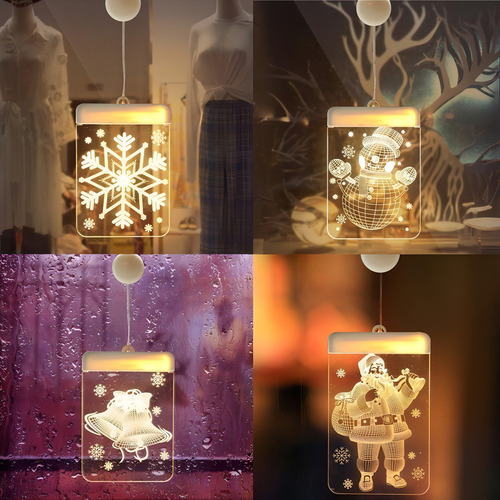Nuevo Cortina De Luces Navideñas Con Colgante 3d, Cadena