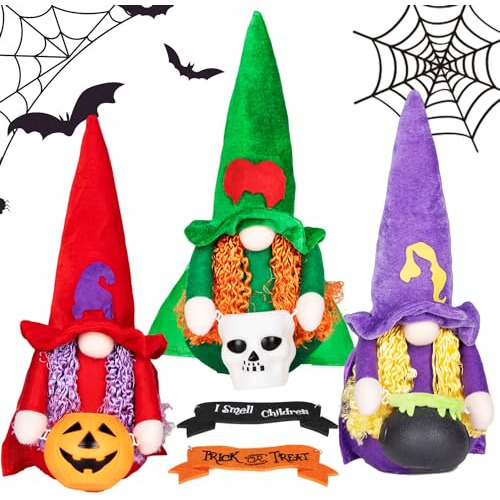 Gnomos De Halloween Hocus Pocus Bruja De Peluche Gnome ...