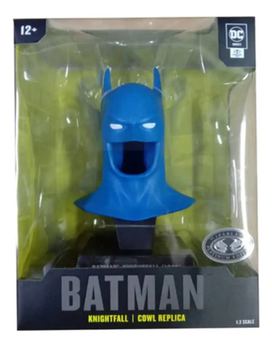 Batman Knightfall Cowl Replica Platinum 1/3 Mcfarlane Dc