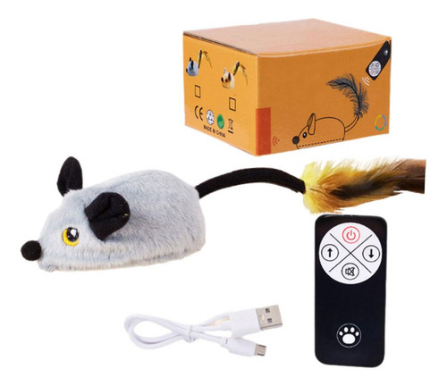 Juguete De Ratón Simulado Con Control Remoto Para Gatos, Jug