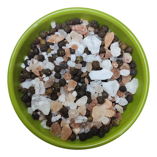 Mix Sal De Mar Gruesa Sal Del Himalaya Y Pimienta 250gr