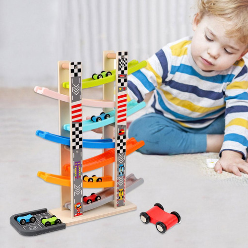 Pista De Carreras Coche Rampa Racer Planeador Juguete Tire