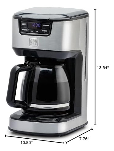 Cafetera Digital De Goteo Toastmaster Para 12 Tazas, Acero I