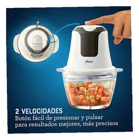 Mini Picadora Oster® Con Tazón De Vidrio Y Motor De 250 W