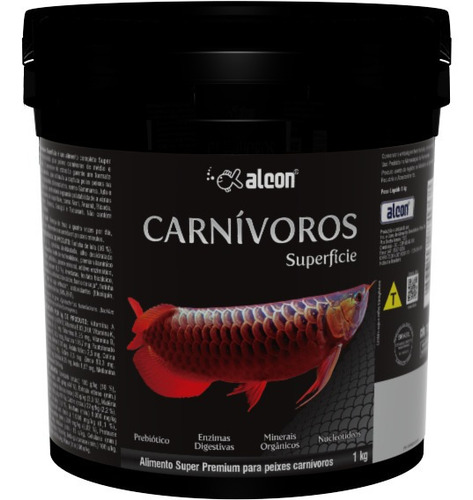Alcon Ração Super Premium P/ Peixe Carnívoro Superfície 1kg