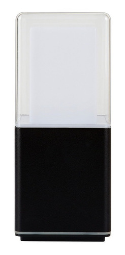 Poste Led Negro Sobreponer En Piso 13w Luz Calida Hled-004/n