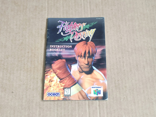 Manual Original -- Fighters Destiny -- Nintendo 64 / N64 (Usado)