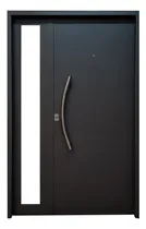 Comprar Puerta Hoja Y Media 120 Chapa Inyectada Moderna Lisa Postigo Color Antioxido Gris Grafito
