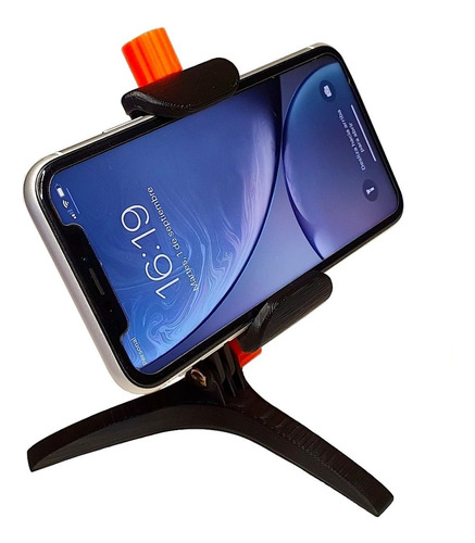 Soporte Articulado De Celulares Para Mesa Black Orange Pvc