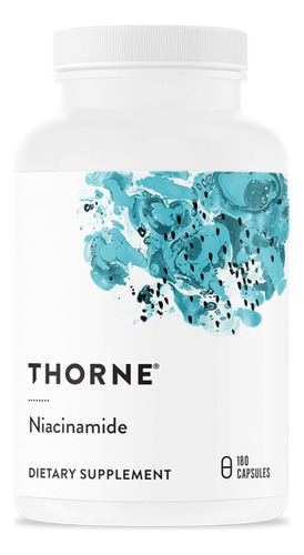 Thorne Niacinamida 500 Mg Con 180 Caps. Apoyo Articulaciones Sabor S/n