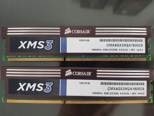 Imagem 3 de 3 de Memórias Ram Corsair (2x2gb) 4gb Xms3