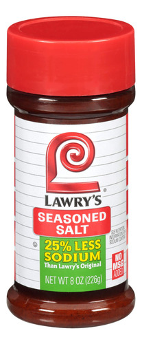 Lawry's 25% Menos Sal Sazonada De Sodio, 8 Onzas