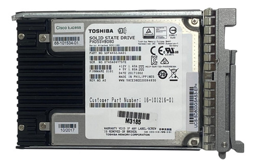 Ssd Cisco 800gb 2,5 Sas 12gbps B200 M5 C220 M4s Ucs-sd800gsas3-ep @ Prateado
