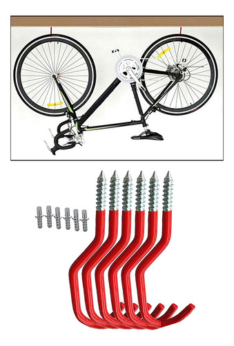 6 Ganchos Para Bicicletas Colgadores Para Colgar En El