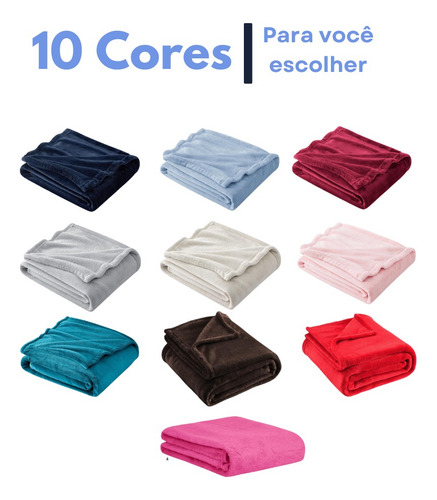 Cobertor Manta Celta Casal Decorativa 2,00x1,80 Cor Pink Desenho Do Tecido Liso
