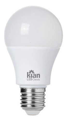 Lâmpada Led Bulbo Kian 06w 6500k Biv Branca Fria C/10 Unid Cor da luz 6500k Branco Frio 110V/220V