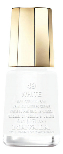 Esmalte de uñas cremoso Mavala Mini Colors de 5mL color Branco