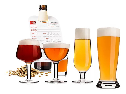 Set De Diez Vasos De Cata/ Degustación Para Cerveza Vacuvin