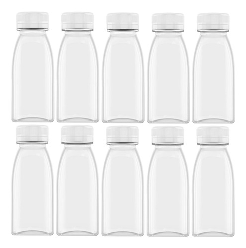 Paquete De 10 Botellas De Jugo De Plástico Vacías De 4 Oz, C