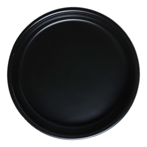 Plato Redondo De Acero Inoxidable Para Servir En Negro