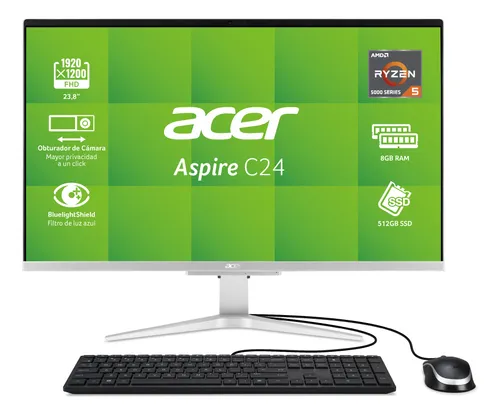 Computador All In One Acer Cor585 Amd Ryzen 5 5500u 8gb 512g