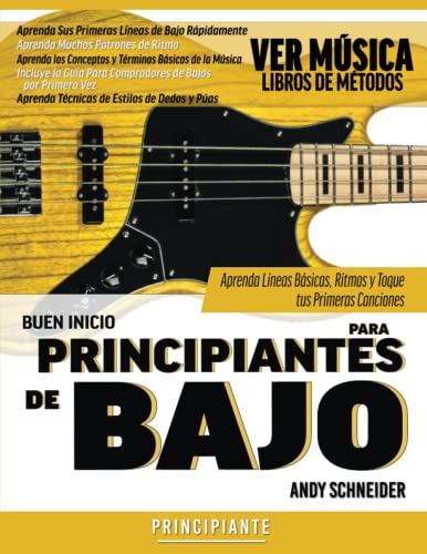 Libro : Buen Inicio Para Principiantes De Bajo Aprenda...