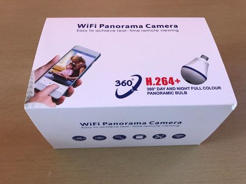 Imagen 4 de 6 de Cámara Lampara 360 Hd Luz Audio|graba-matko Seguridad