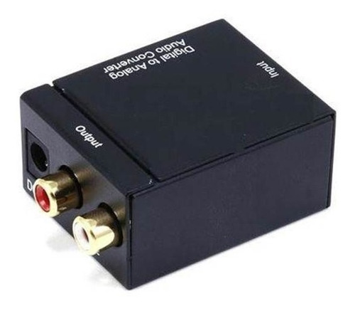 Adaptador Conversor Audio Toslink Optico Analogo Rca 