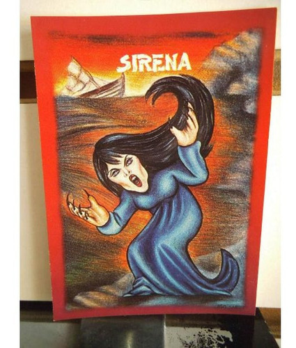 Tarjeta Sirena # 118 Monstruos Del Bolsillo Vintage