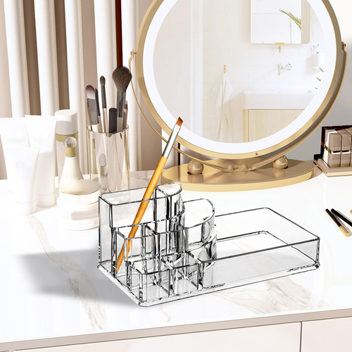 Organizador De Brochas De Maquillaje Transparente Estilo B