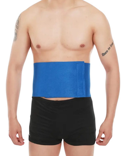 Faja Deportiva Látex Transpirable Reductora Termica Unisex Azul Único
