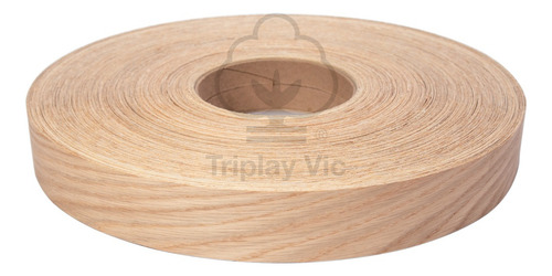 Cubrecanto Chapacinta Encino Blanco 22mm X 300m Sin Adhesivo