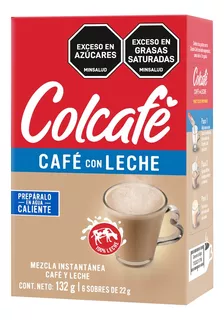 Café Con Leche Colcafé Plegadiza X 6 Unida - g