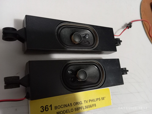 Bocinas Originales Tv Philips De 58 Modelo 58pfl5656/f8 (Usado)