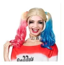 Comprar Pelucas Harley Quinn Escuadron Suicida Cosplay Disfraz Hallo
