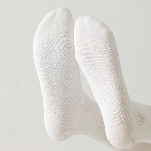 8 Pares De Calcetines Deportivos Unisex Blancos Para Tenis
