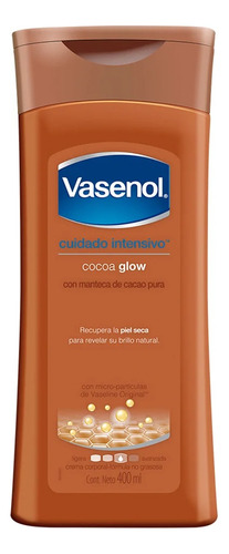  2 Pack Crema Corporal Vasenol Cocoa Glow 400 Ml